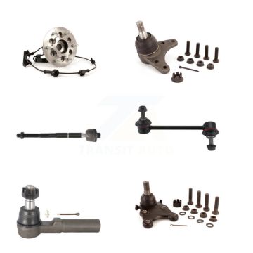 Front Left Bearing Upper Lower Ball Joint Tie Rod & Link Kit (6Pc) For Chevrolet Colorado K7T-107763