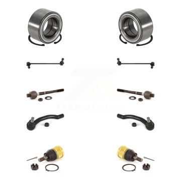 Front Bearing Lower Ball Joint Outer Inner Tie Rod Link Kit (10Pc) For Honda Pilot Acura K7T-107776