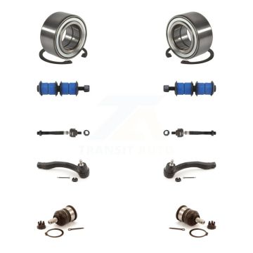 Front Bearing Lower Ball Joint Outer Inner Tie Rod Link Kit (10Pc) For Honda Civic Acura K7T-107788