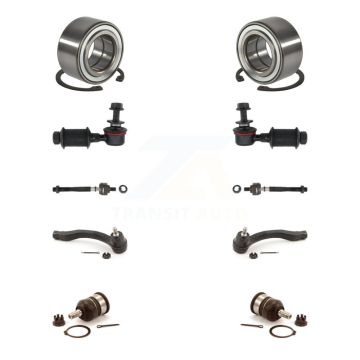 Front Bearing Lower Ball Joint Outer Inner Tie Rod & Link Kit (10Pc) For Acura EL Integra K7T-107789