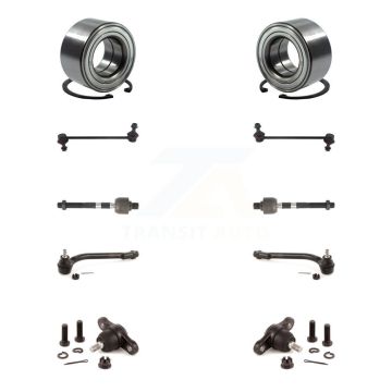 Front Bearing Lower Ball Joint Outer Inner Tie Rod & Link Kit (10Pc) For Hyundai Elantra K7T-107793