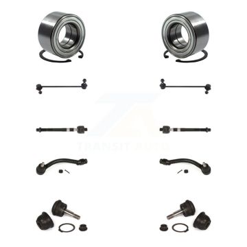 Front Bearing Lower Ball Joint Outer Inner Tie Rod Link Kit (10Pc) For Hyundai Elantra GT K7T-107795