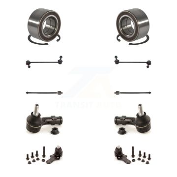 Front Wheel Bearing Lower Ball Joint Outer Inner Tie Rod & Link Kit (10Pc) For Ford Focus K7T-107797