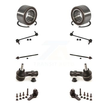 Front Wheel Bearing Lower Ball Joint Outer Inner Tie Rod & Link Kit (10Pc) For Ford Focus K7T-107798