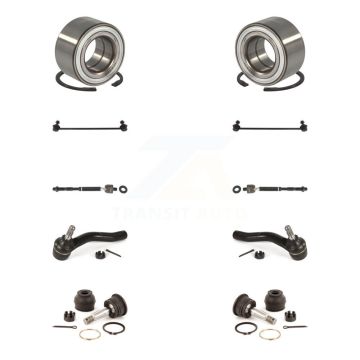 Front Bearing Lower Ball Joint Outer Inner Tie Rod Link Kit (10Pc) For 06-08 Toyota Yaris K7T-107799