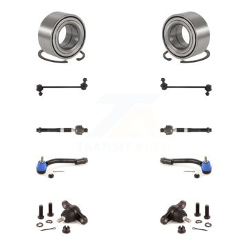 Front Bearing Lower Ball Joint Outer Inner Tie Rod & Link Kit (10Pc) For Kia Rondo Optima K7T-107801