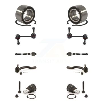 Front Bearing Lower Ball Joint Outer Inner Tie Rod Link Kit (10Pc) For Ford Edge Lincoln K7T-107802