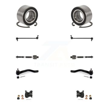 Front Wheel Bearing Lower Ball Joint Outer Inner Tie Rod Link Kit (10Pc) For Honda Civic K7T-107803