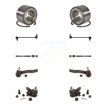 Front Bearing Lower Ball Joint Outer Inner Tie Rod End Link Kit (10Pc) For Toyota Corolla K7T-107805