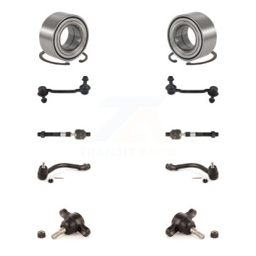 Front Bearing Lower Ball Joint Outer Inner Tie Rod End Link Kit (10Pc) For Hyundai Sonata K7T-107810