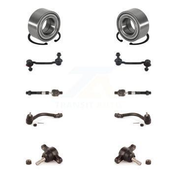 Front Bearing Lower Ball Joint Outer Inner Tie Rod End Link Kit (10Pc) For Hyundai Azera K7T-107811