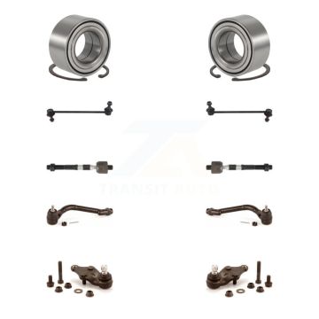 Front Bearing Lower Ball Joint Outer Inner Tie Rod Link Kit (10Pc) For Kia Optima Hyundai K7T-107814