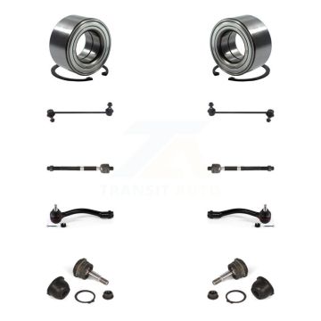 Front Bearing Lower Ball Joint Outer Inner Tie Rod & Link Kit (10Pc) For Kia Forte Forte5 K7T-107818