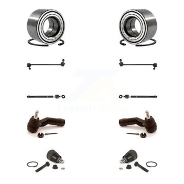 Front Bearing Lower Ball Joint Outer Inner Tie Rod & Sway Bar Link Kit (10Pc) For Mazda 3 K7T-107822