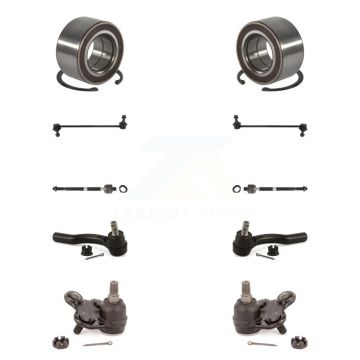 Front Bearing Lower Ball Joint Outer Inner Tie Rod & Link Kit (10Pc) For 12-16 Honda CR-V K7T-107826