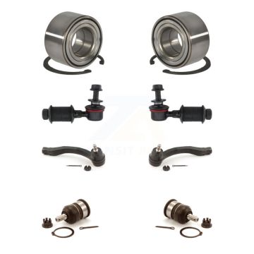 Front Wheel Bearing Lower Ball Joint Outer Tie Rod & Sway Bar Link Kit (8Pc) For Acura EL K7T-107828