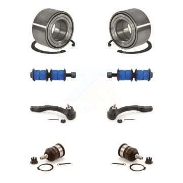 Front Bearing Lower Ball Joint Outer Tie Rod End Sway Bar Link Kit (8Pc) For Honda Civic K7T-107830