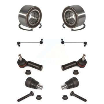 Front Bearing Lower Ball Joint Outer Tie Rod End Link Kit (8Pc) For 2011-2019 Ford Fiesta K7T-107833