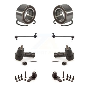Front Wheel Bearing Lower Ball Joint Outer Tie Rod Sway Bar Link Kit (8Pc) For Ford Focus K7T-107837