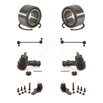 Front Bearing Lower Ball Joint Outer Tie Rod Link Kit (8Pc) For Ford Focus 10.70" Length K7T-107838