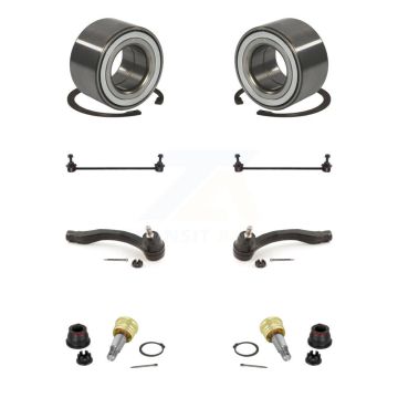 Front Wheel Bearing Lower Ball Joint Outer Tie Rod Sway Bar Link Kit (8Pc) For Honda Fit K7T-107839