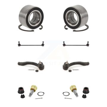 Front Wheel Bearing Lower Ball Joint Outer Tie Rod Sway Bar Link Kit (8Pc) For Honda Fit K7T-107840