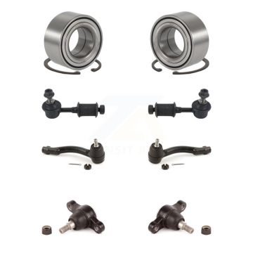 Front Bearing Lower Ball Joint Outer Tie Rod Link Kit (8Pc) For Hyundai Sonata Kia Optima K7T-107845