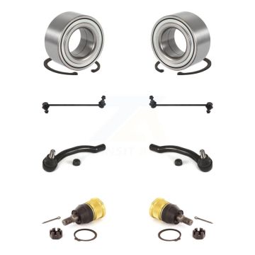 Front Bearing Lower Ball Joint Outer Tie Rod End Link Kit (8Pc) For Honda Pilot Acura MDX K7T-107849