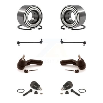 Front Wheel Bearing Lower Ball Joint Outer Tie Rod & Sway Bar Link Kit (8Pc) For Mazda 3 K7T-107854