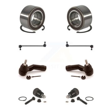 Front Wheel Bearing Lower Ball Joint Outer Tie Rod & Sway Bar Link Kit (8Pc) For Mazda 3 K7T-107855