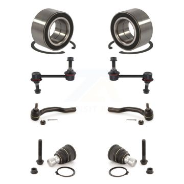 Front Bearing Lower Ball Joint Outer Tie Rod End Link Kit (8Pc) For Ford Edge Lincoln MKX K7T-107856