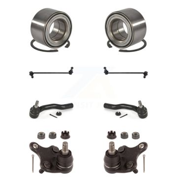 Front Bearing Lower Ball Joint Outer Tie Rod & Link Kit (8Pc) For 17-18 Toyota Corolla iM K7T-107859