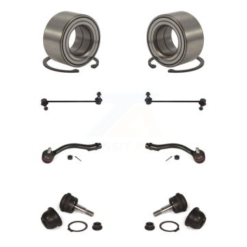 Front Bearing Lower Ball Joint Outer Tie Rod & Sway Bar Link Kit (8Pc) For Hyundai Accent K7T-107863
