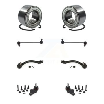 Front Bearing Lower Ball Joint Outer Tie Rod End Sway Bar Link Kit (8Pc) For Kia Soul EV K7T-107868