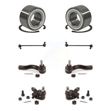 Front Bearing Lower Ball Joint Outer Tie Rod End Sway Bar Link Kit (8Pc) For Toyota RAV4 K7T-107871