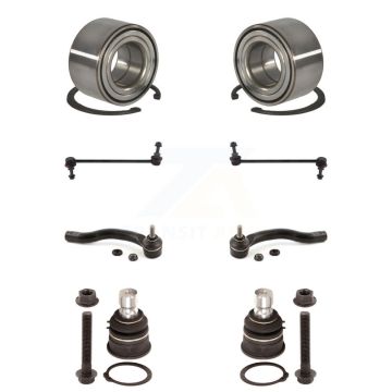 Front Bearing Lower Ball Joint Outer Tie Rod & Link Kit (8Pc) For 2010-2011 Nissan Versa K7T-107873