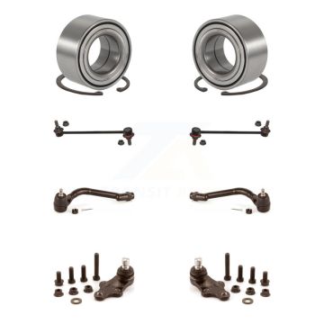 Front Wheel Bearing Lower Ball Joint Outer Tie Rod Link Kit (8Pc) For Hyundai Tucson Kia K7T-107874