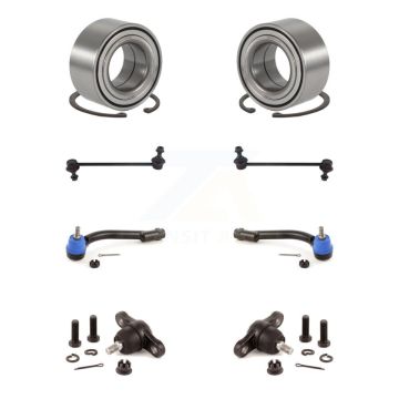 Front Bearing Lower Ball Joint Outer Tie Rod Link Kit (8Pc) For Kia Rondo Optima Magentis K7T-107877