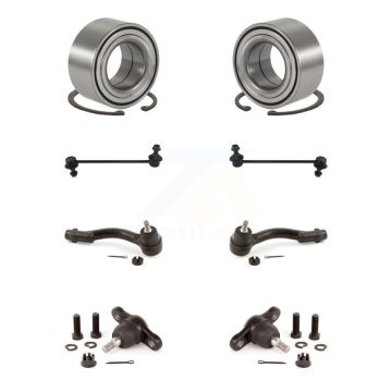 Front Wheel Bearing Lower Ball Joint Outer Tie Rod Link Kit (8Pc) For Hyundai Tucson Kia K7T-107879