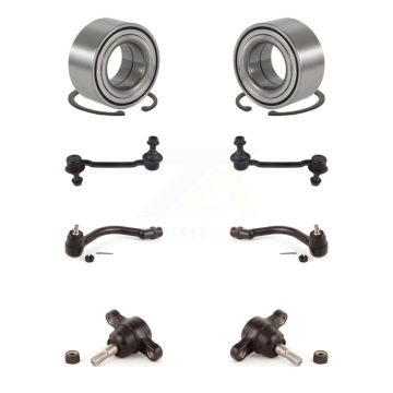 Front Bearing Lower Ball Joint Outer Tie Rod Link Kit (8Pc) For 2006-2010 Hyundai Sonata K7T-107880