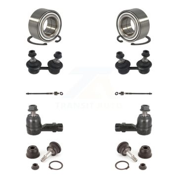 Front Bearing Lower Ball Joint Outer Inner Tie Rod & Link Kit (10Pc) For Hyundai Elantra K7T-107887