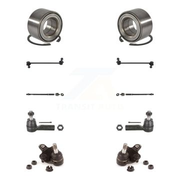 Front Bearing Lower Ball Joint Outer Inner Tie Rod Link Kit (10Pc) For Toyota Matrix Vibe K7T-107888