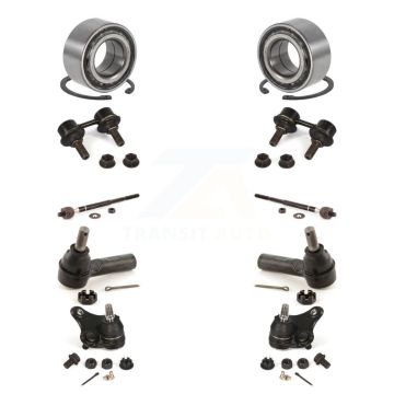 Front Wheel Bearing Lower Ball Joint Outer Inner Tie Rod Link Kit (10Pc) For Toyota RAV4 K7T-107892