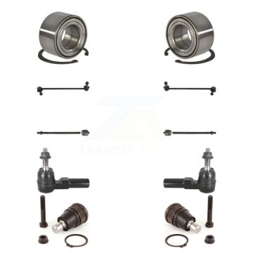 Front Bearing Lower Ball Joint Outer Inner Tie Rod Link Kit (10Pc) For Ford Escape Mazda K7T-107895