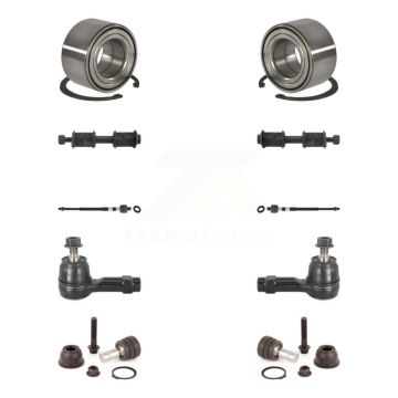 Front Bearing Lower Ball Joint Outer Inner Tie Rod Link Kit (10Pc) For Mitsubishi Lancer K7T-107898