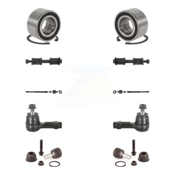 Front Bearing Lower Ball Joint Outer Inner Tie Rod Link Kit (10Pc) For Mitsubishi Lancer K7T-107899