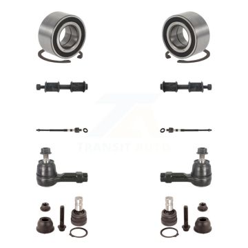 Front Bearing Lower Ball Joint Outer Inner Tie Rod Link Kit (10Pc) For Mitsubishi Lancer K7T-107901