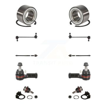 Front Wheel Bearing Lower Ball Joint Outer Inner Tie Rod End Sway Bar Link Kit (10Pc) For K7T-107905