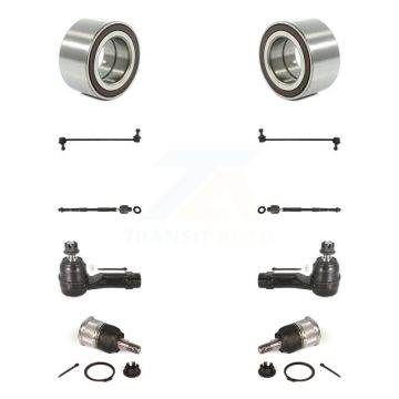 Front Bearing Lower Ball Joint Outer Inner Tie Rod & Link Kit (10Pc) For Honda Ridgeline K7T-107906