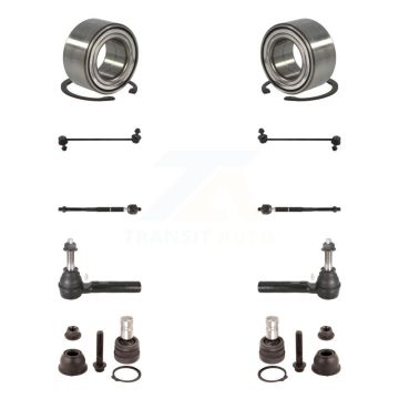 Front Bearing Lower Ball Joint Outer Inner Tie Rod Link Kit (10Pc) For Jeep Patriot Dodge K7T-107907